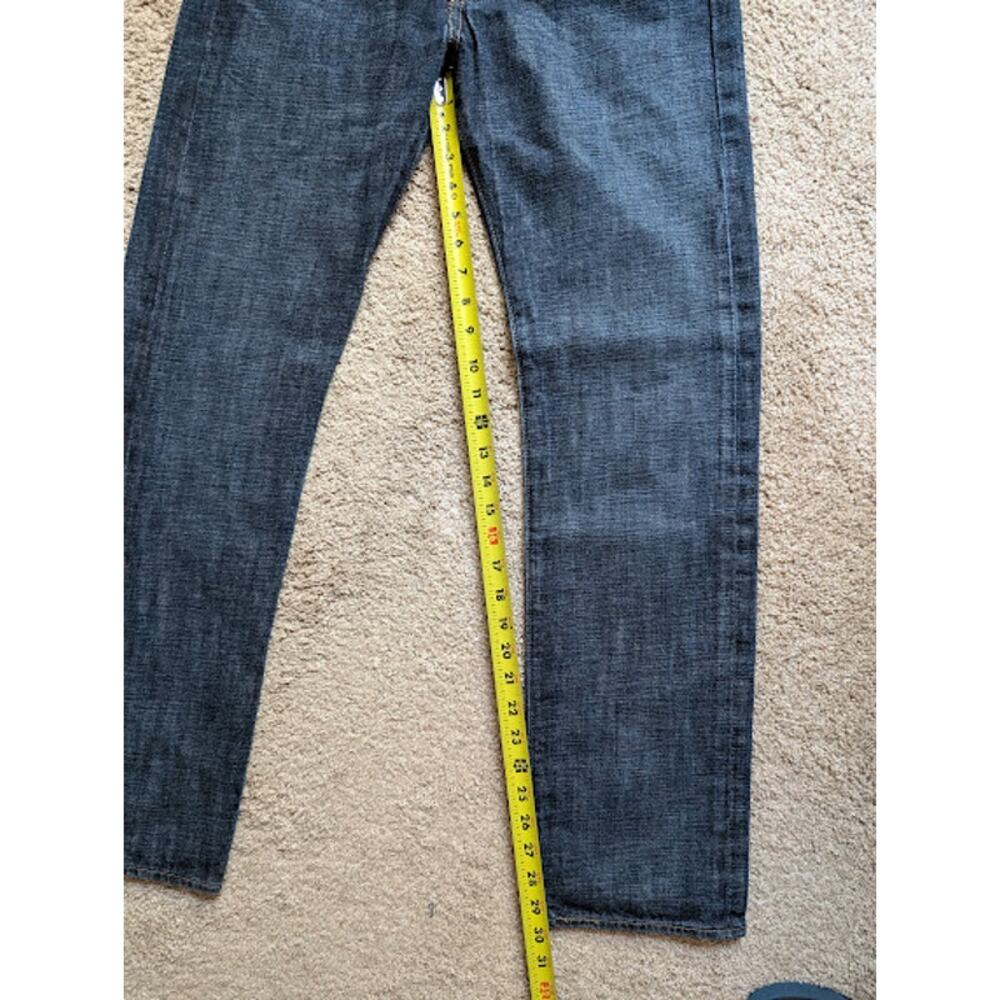 501 dark blue Levi Straus Jeans 30 W 32 L Retro bikercore Heritage Normcore - Picture 11 of 13